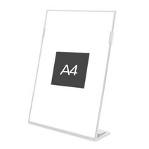 제이앤씨 메뉴꽂이 L형 A4 A5 A6 아크릴 POP꽂이 스탠드 광고판