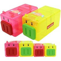 돼지 저금통 총모음, 투명칸칸돼지3구 중-그린