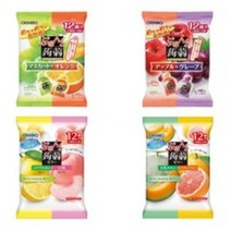 오리히로 곤약젤리 파우치 8가지맛(사과 포도 청포도 오렌지 복숭아 자몽 레몬 멜론)각6파우치 총 48파우치[무료배송], B-2개셋트   총96파우치