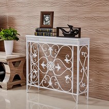 복도장 엔틱 현관 거실 콘솔 장식장 테이블, 180 25  90 화이트