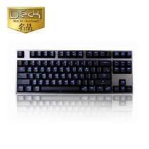 덱 DECK CBL-87 프랑슘 블루 LED 게이밍 기계식텐키리스 유선키보드, 적축