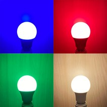 LED 8W 3W 색깔 조명 컬러 색전구 적색 청색 초록색 소형 꼬마 전구 인찌구 인치구, 초록