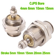 공압 부품 CJPS SMC 타입 임베디드 마운팅 미니 단동 스프링 리턴 니들 핀 공기 공압 실린더 보어 4mm 6mm, 08 CJPS10-5