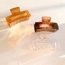 투명사각 집게핀 (4컬러)