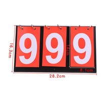 4자리 점수 보드 농구 반사 축구 스포츠 판 배드민턴 배구 탁구 액세서리, 02 3-Digit