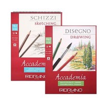 파브리아노 아카데미아 드로잉 스케치북 A5 A4 A3 제본 스프링, AP02 스프링형 A4 드로잉용 200g 30매