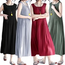 [CESS] 7747 주름 민소매 원피스4색상