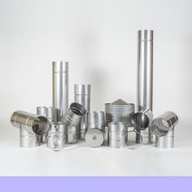 125mm 스텐연통 화목난로연통 펠렛난로 보일러 굴뚝, 행거세트(전산볼트1M)
