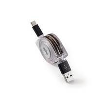 TC-12 릴타입 삼성 핸드폰 충전기 차량용 고속 충전기 type c 젠더 충전기 어댑터 usb, 화이트
