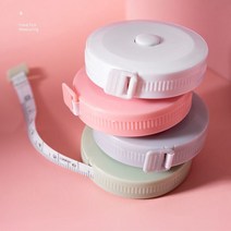 가벼운 원터치 마카롱줄자 150cm 가죽줄자, 1