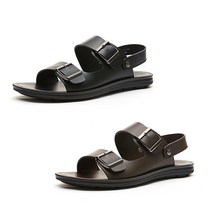 (21SS)마쯔 남성 소가죽 버클 스트랩 샌들 2.3cm LCMW64M126