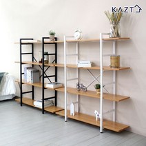 가쯔 로이드4단와이드철재책장1000, 화이트