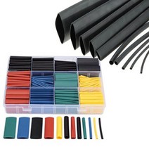 수축튜브 절연 선정리 마감재 전선 1.5mm-30mm PVC열, 수축튜브 키트[케이스포함], D427_선택4 컬러 385PCS