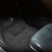 차차차 지프 자동차 코일매트 확장형 랭글러 레니게이드 체로키 컴패스, 브라운, 베이직 코일매트_운전석만