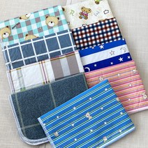 꿀잠 생리방수패드 기능성 순면 매트 침대 이불 매트리스 깔개 월경 초경 선물, 09.블루스타