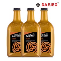 다빈치 카라멜소스2.6kg 1박스 3개 초코시럽 카페, 단품