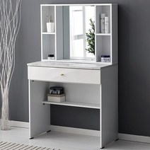 화장대겸서랍장 거울 서랍 수납 공주풍 여학생 화장대 장, 메이플