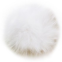 보띠랑스 FOX FUR 여우 털방울-대 12cm 폼폼 폭스퍼, 01화이트