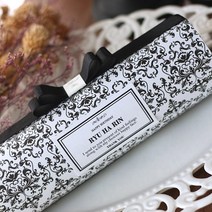 [맘스노리터] 블랙클래식 이중리본 원형300g (구운천일염 함초소금 마늘소금 혼합잡곡 비온뒤첫소금 돌답례품 생일 예쁜포장 선물 고희연 돌선물 먹거리 결혼 육아 선물)