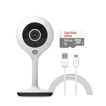 헤이홈 스마트 홈 카메라 실내용 + 케이블 3m, 홈카메라+케이블3M+메모리64G