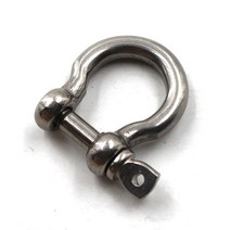 Flomore D 링 걸쇠 보트 앵커 304 스테인리스 스틸 체인 스크류 핀 리본 바이오더, M14