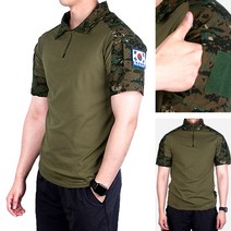 택티컬 전술 컴뱃셔츠 반팔 - 컴뱃티셔츠 아웃도어 군인 간부 강철부대 등산