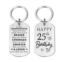 LGQDYMZ 여아용 손녀 생일 키체인 선물 25년 656124, 25 Year