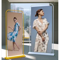 디스플레이 랙 80x180 보드 홍보 입간판 철제프레임 스탠드 POP 거치대 배너, 60 x 160