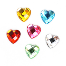 큐빅 / 공예재료 / 장식큐빅, 1, A 30 큐빅 (하트) 대 100입 14mm
