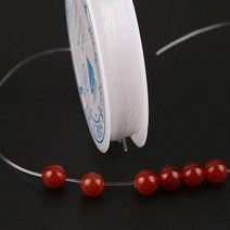 도매팜 2+2 우레탄 소재로 탄성이 좋은 비즈 공예 diy 와이어줄 투명줄 팔찌만들기 취미생활, 1, 2p+2p