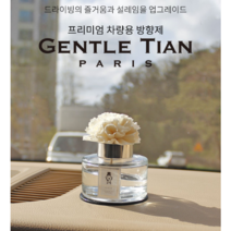 젠틀티안 차량용 디퓨저 100ml 본품 + 꽃스틱 + 논슬립패드 + 패키지박스, 러블리다우니, 1세트