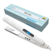 SALONMOON 살롱 문 헤어 다리미 스트레이트 코테 24mm 컬도 할 수 있는 2way 맨즈에도 미러 이온 화이트 프로 사양 230℃ 마이너스 이온 발생 해외 대응