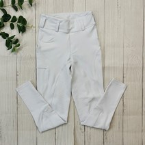 승마바지 여아용 실리콘 승마 바지 안티 필링 하이 웨이스트 키즈 타이츠, [05] XL, [01] White