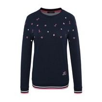 [임페리얼] [임페리얼] 여성 전판 자수 포인트 티셔츠 네이비 (P0Z130749)