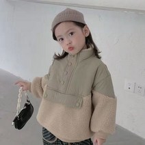키즈 유아 패딩 스키복 아기 점퍼 이월 겉옷 코트 파커 스 o 넥 칼라 싱글 브레스트 솔리드 레귤러 코튼 새 패션 단순 귀여운 따뜻한 겨울 가을 소녀