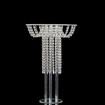 케이크스탠드 3단 2단 트레이 디저트 라운드 테이블 플라워 랙 60 cm 키가 큰 아크릴 케이크 스탠드 웨딩 로드 리드 센터피스 파티 장식 2Pcs295713, Acrylic