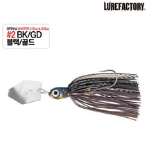 우기마켓 루어팩토리 스파이럴 채터 루어 스피너베이트 1/2oz 3/8oz 배스루어, 2번 3/8oz