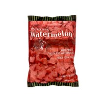갈지말고 바로 사용하는 화채 빙수 2cm 다이스 씨없는 수박 1kg X 10봉