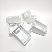 PVC 노출 스위치 콘센트 박스 1개용 2개용 일신 진흥 제일 위너스 나노 아남 상도 대성 호환용, PVC 노출 콘센트박스 2개용, 54×120×120