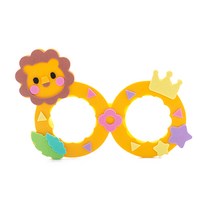 미리사몰B EVA 안경 만들기 세트 DIY 키트 캐릭터 스티커 붙이기 유아 어린이 집 유치원 엄마표 미술 놀이 꾸미기 재료 소근육 발달 장난감 패키지 체험 수업 활동, EVA안경(사자)+사은품선물