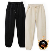 남녀공용 베어곰 와이드 양털조거팬츠 (MDIP219LJ)