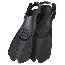 Amazqi 수영 오리발 스노클 여행용 사이즈 반바지 오픈 힐 스노클링 다이빙 남성 여성 및 아동용 USA 미국, Black