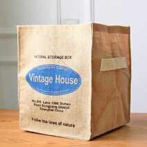 더자카 빈티지 하우스 패브릭 바스켓 Free, 카키, 1개