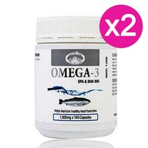 호주 네이쳐스탑 오메가3 180정 (6개월분) 1000mg DHA 연어오일, 2개