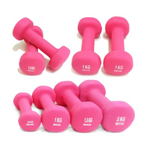 프로모릭스 네오프렌 미용아령 2개세트 0.5~2KG, 2kg