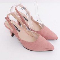 여성 스웨이드 스틸레토 슬링백 구두 zn228