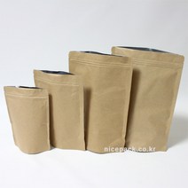 나이스팩 종이 지퍼스탠드 20cm x 30cm(밑면5cm) 100매