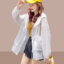 여성 봄여름 바람막이 후드집업 얇은 자켓 캐주얼 가디건28 SFW