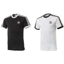아디다스 오리지날 3선 면 반팔 티셔츠 GN3495 GN3494