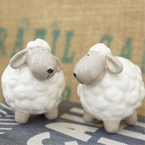 키친데코 부엌소품 도자기양 조미료통2P 앙념병 후추통세트 소금갈이 양념통 소스통